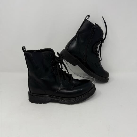 Wonder Nation Girls Combat Boots Size 1 - Picture 1 of 5